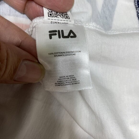 FILA‎ Blue Women's Blue, Red, White Graphic Pullover Sweatshirt Sz S - Picture 9 of 11